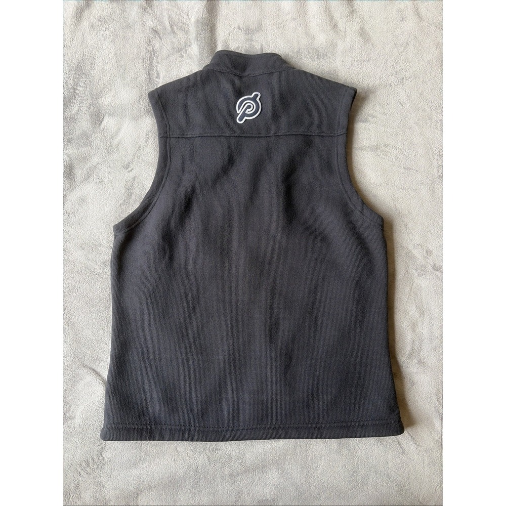 Rhone x Peloton Vest Men Black Medium Full Zip Bond Fleece‎ Jacket Sweater - Picture 3 of 5